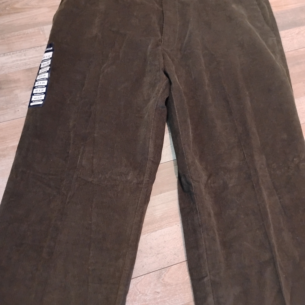 Men's Green Haggar Corduroy Pants